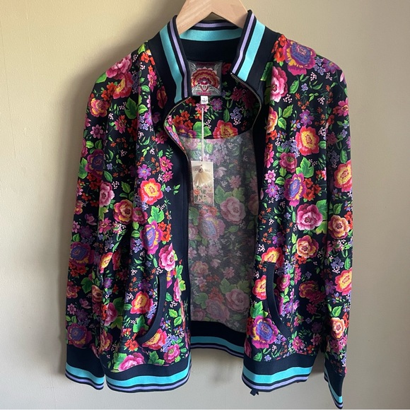 JOHNNY WAS cantero mock neck zip up - Picture 6 of 11